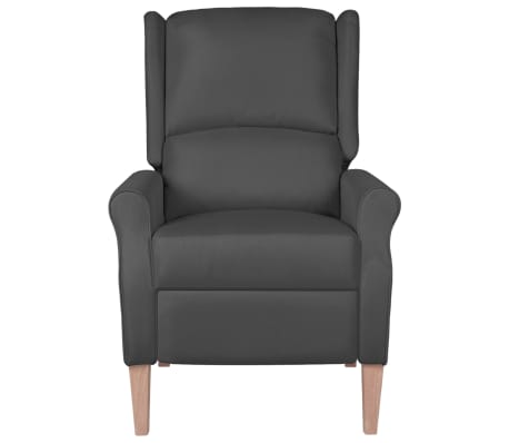 vidaXL Massage Reclining Chair Dark Grey Fabric