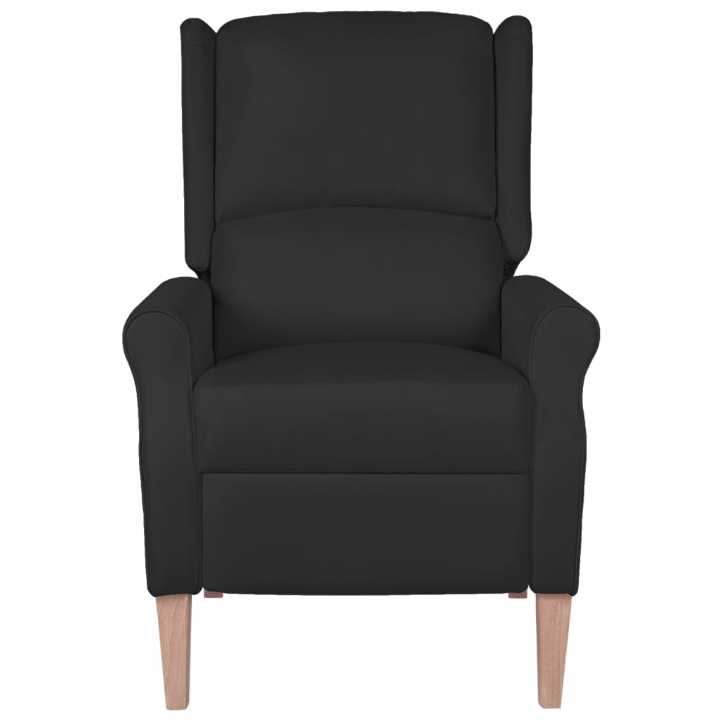 vidaXL Sillón de masaje reclinable de tela negro