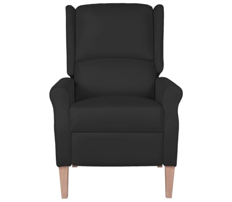 vidaXL Sillón de masaje reclinable de tela negro