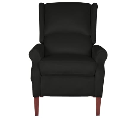 vidaXL Massage Reclining Chair Black Velvet