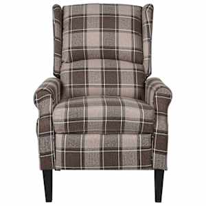 vidaXL Atlo&scaron;iamas krėslas, smėlio spalvos, audinys