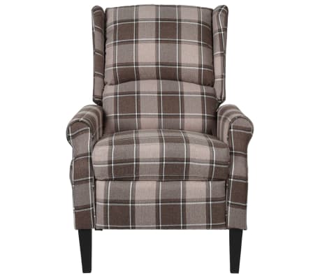 vidaXL Atlošiamas masažinis krėslas, smėlio spalvos, audinys