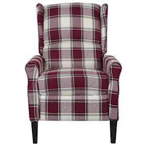 vidaXL fauteuil stof rood