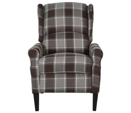 vidaXL Fauteuil stof bruin