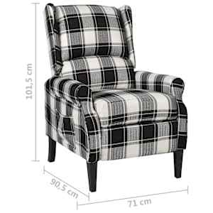 Polohovací křeslo vícebarevné textil - obrázek 7