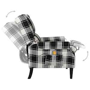 Masážní polohovací křeslo vícebarevné textil - obrázek 3