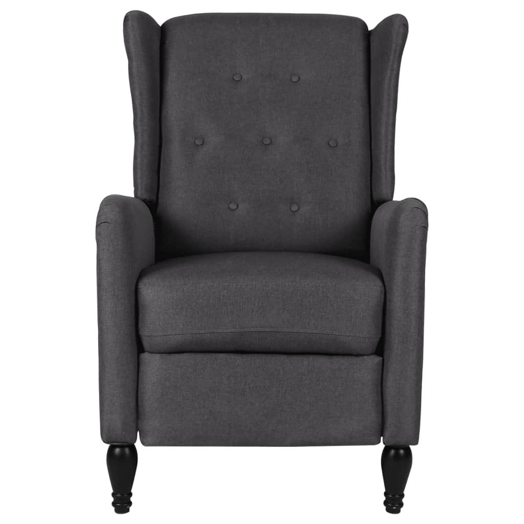

vidaXL Fauteuil verstelbaar stof donkergrijs