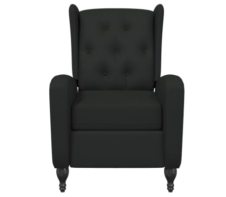 vidaXL Fauteuil inclinable Noir Velours