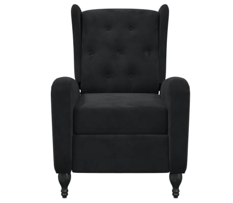 vidaXL Fauteuil de massage inclinable noir velours