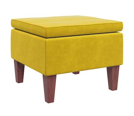 VIDAXL - Poggiapiedi con Gambe in Legno Nero in Tessuto - ePRICE