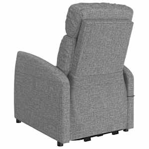 Zvedací křeslo světle šedé textil - obrázek 6