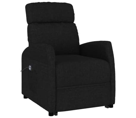 vidaXL Aufstehsessel Schwarz Stoff