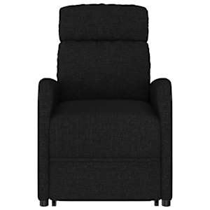 Zvedací křeslo černé textil - obrázek 4