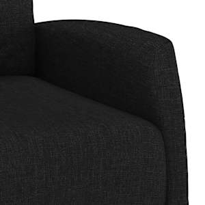 Zvedací křeslo černé textil - obrázek 9