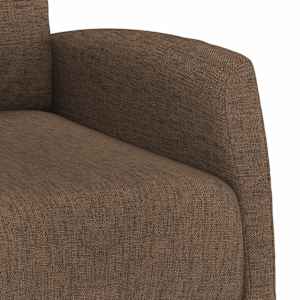 Zvedací křeslo hnědé textil - obrázek 9