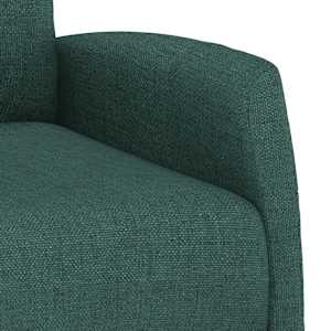 Zvedací křeslo tmavě zelené textil - obrázek 9