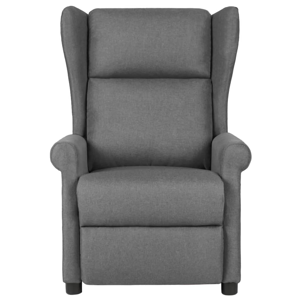 vidaXL Sillón reclinable de tela gris claro