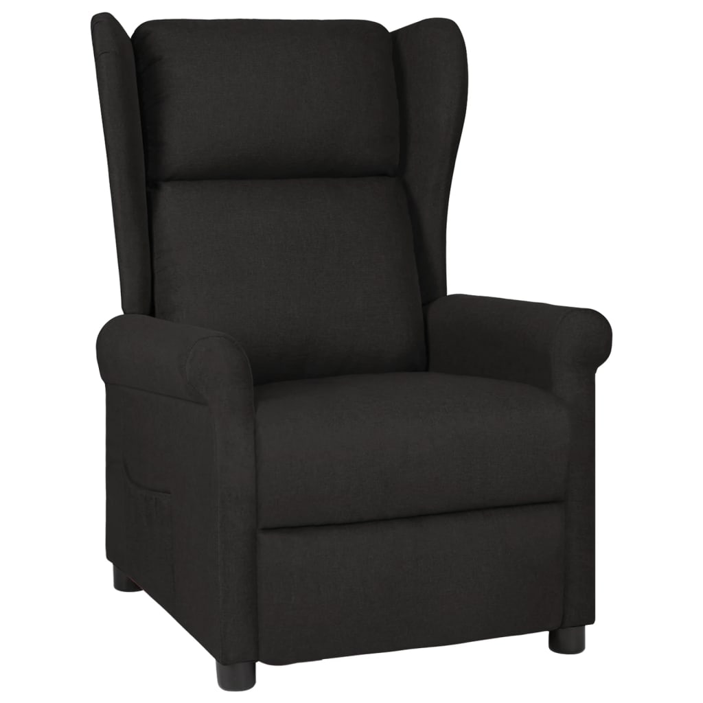 Fauteuil inclinable Noir Tissu
