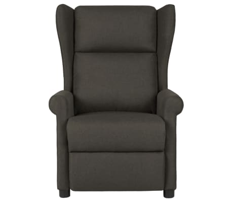vidaXL Fauteuil inclinable Taupe Tissu