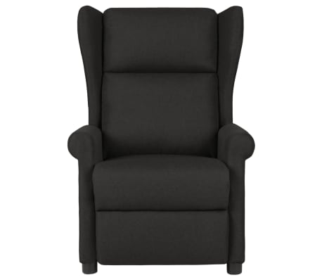 vidaXL Sillón de masaje de tela negro