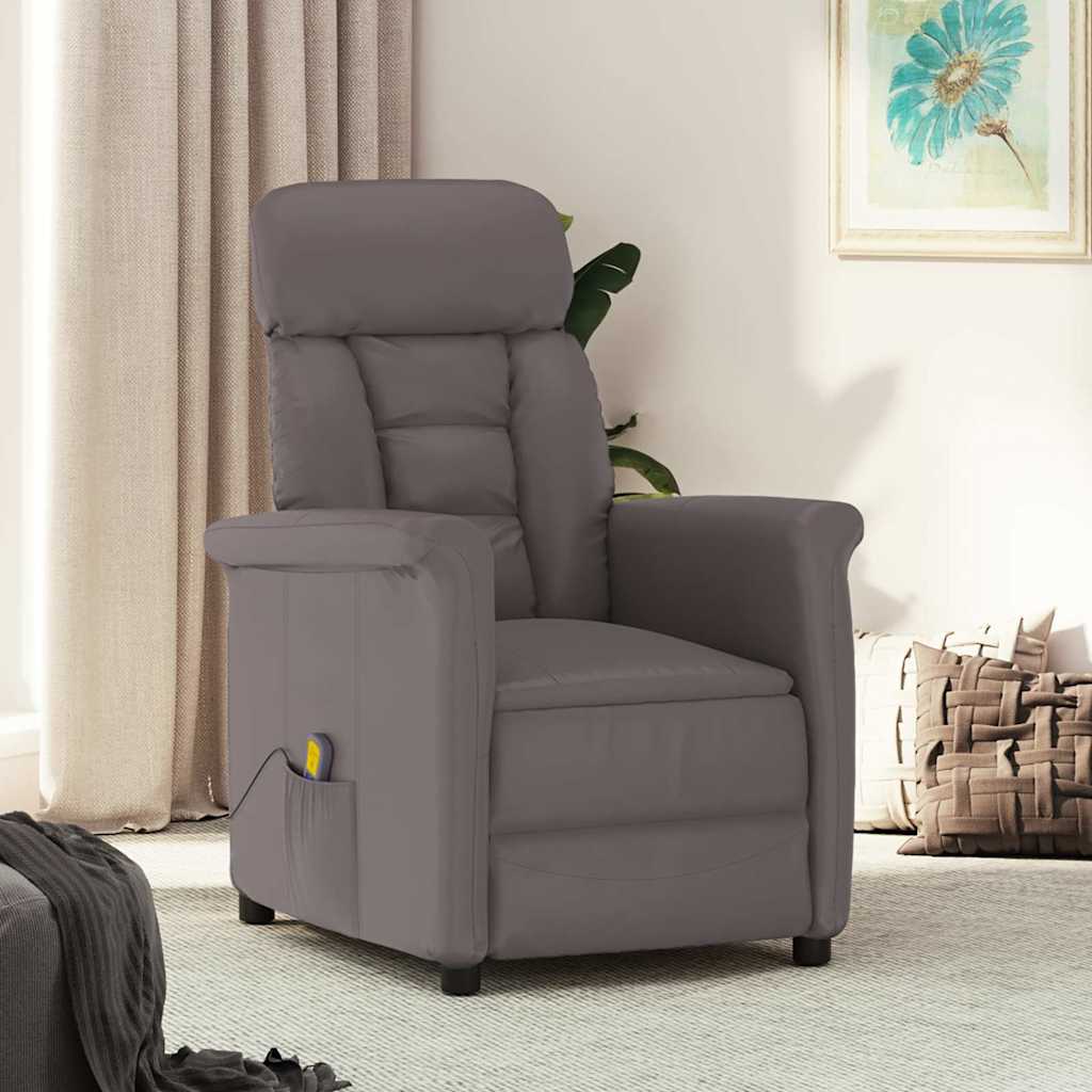 Fauteuil de massage Gris Similicuir
