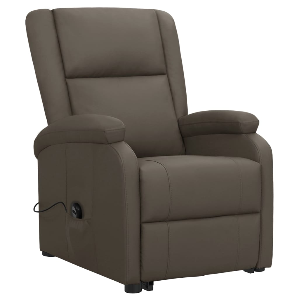 vidaXL Fauteuil Gris Similicuir