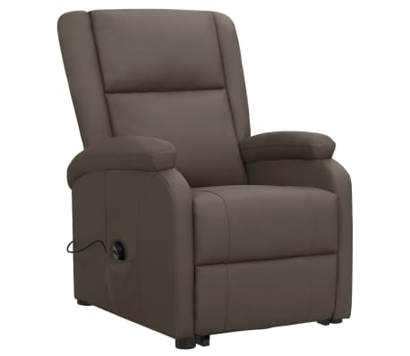 vidaXL Fauteuil Gris Similicuir