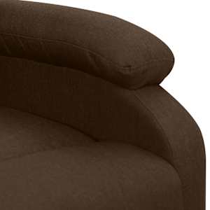 Zvedací křeslo tmavě hnědé textil - obrázek 6