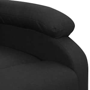 Zvedací masážní křeslo černé textil - obrázek 6
