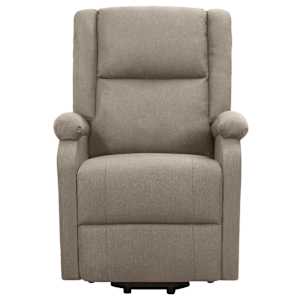 Zvedací masážní křeslo taupe textil - obrázek 3