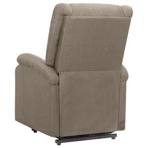Zvedací masážní křeslo taupe textil - obrázek 4