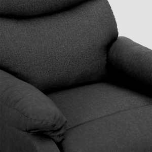 Zvedací křeslo tmavě šedé textil - obrázek 6
