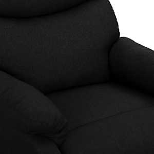 Zvedací masážní křeslo černé textil - obrázek 6