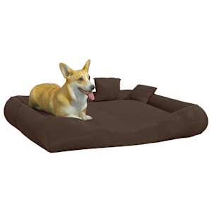 vidaXL Μαξιλάρι Σκύλου Καφέ 115 x 100 x 20 εκ. Ύφασμα Oxford
