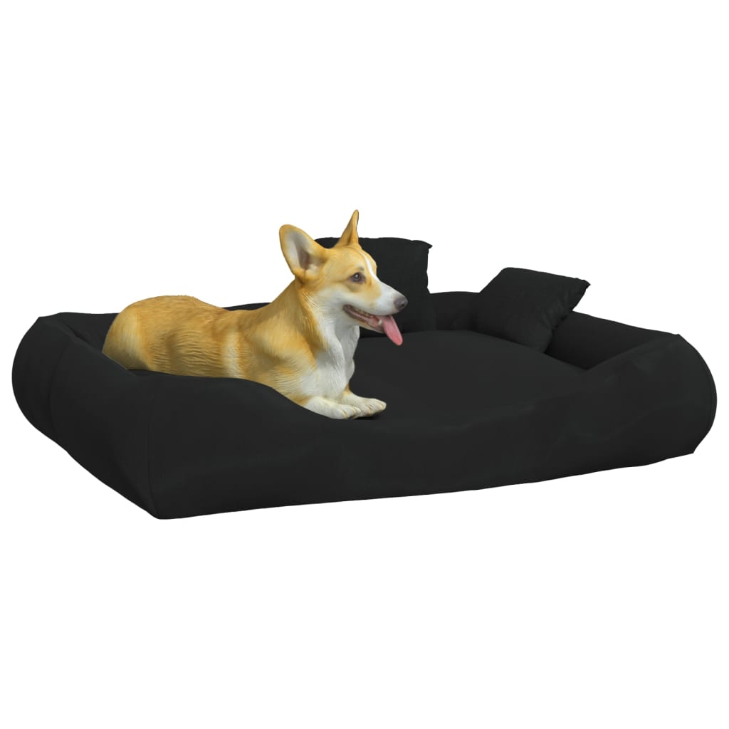 

vidaXL Hondenbed met kussens 89x75x19 cm oxford stof zwart