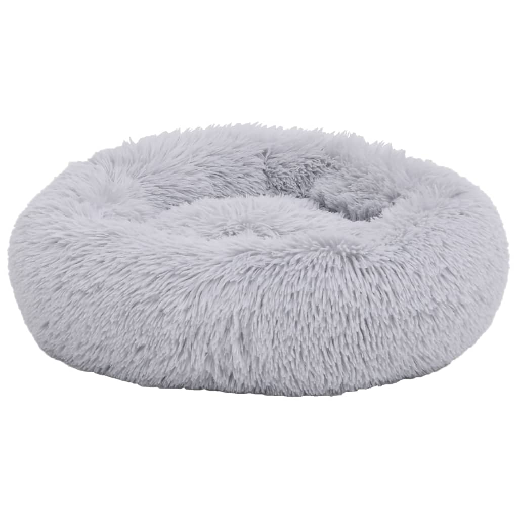 

vidaXL Honden-/kattenkussen wasbaar 50x50x12 cm pluche lichtgrijs
