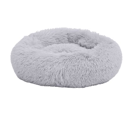 vidaXL Washable Dog & Cat Cushion Light Grey 70x70x15 cm Plush