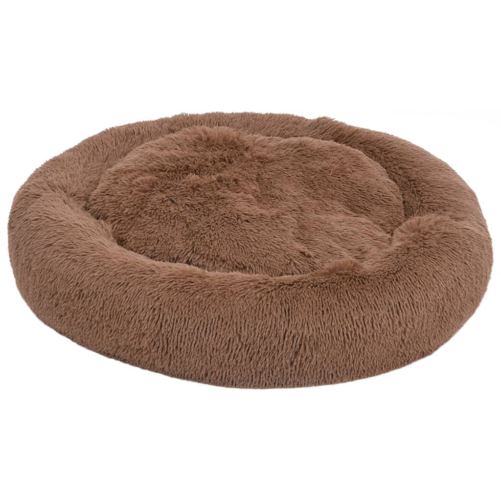 

vidaXL Honden-/kattenkussen wasbaar 50x50x12 cm pluche bruin