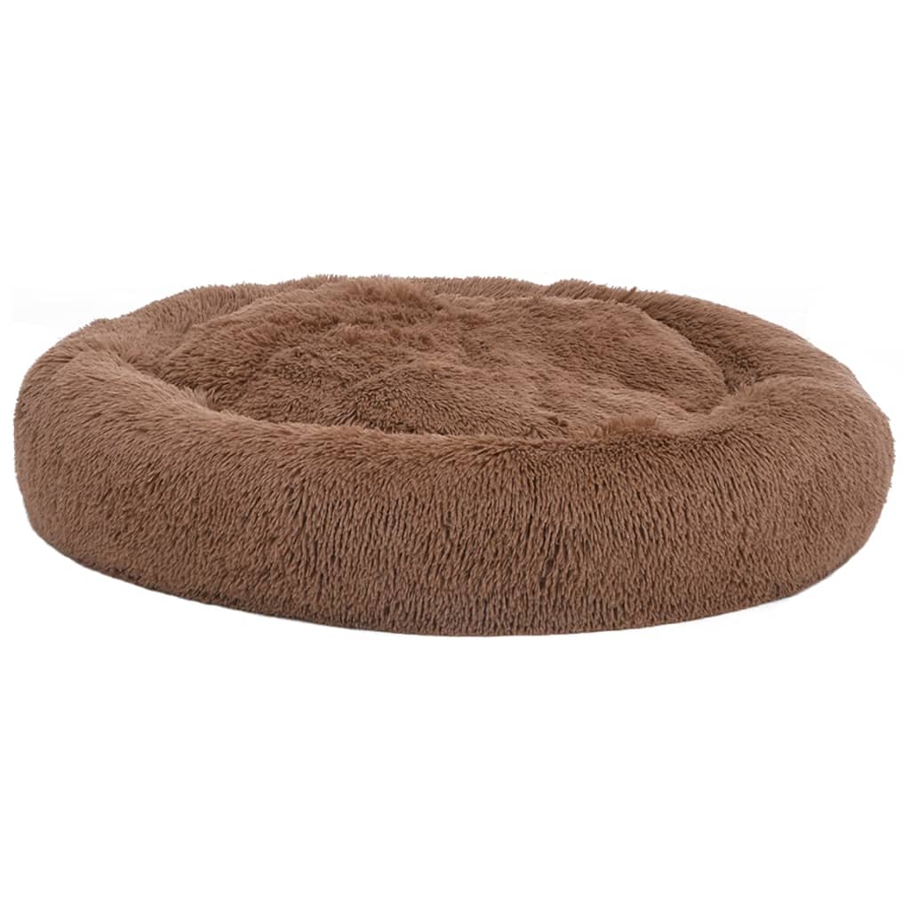 

vidaXL Honden-/kattenkussen wasbaar 90x90x16 cm pluche bruin