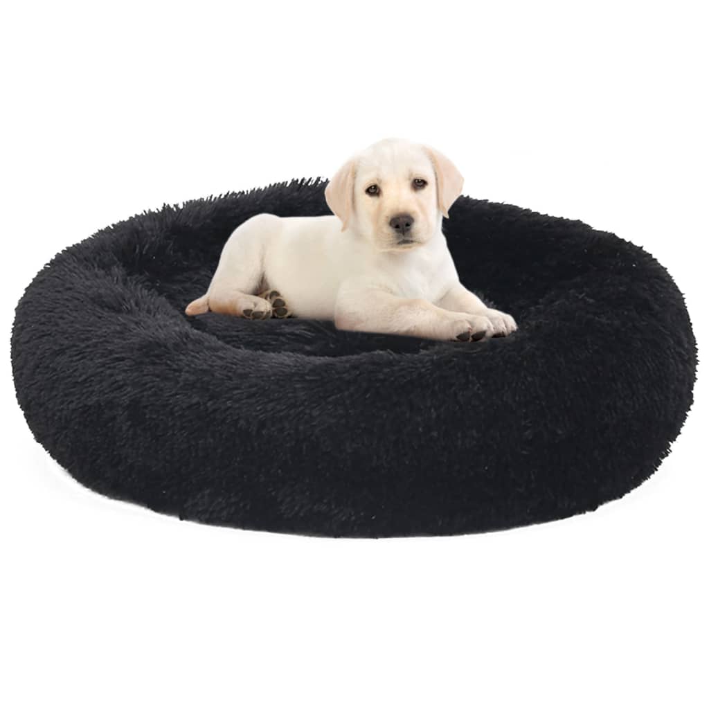 Washable Dog Cat Cushion Black 90x90x16 Cm Plush Suave Home Ireland