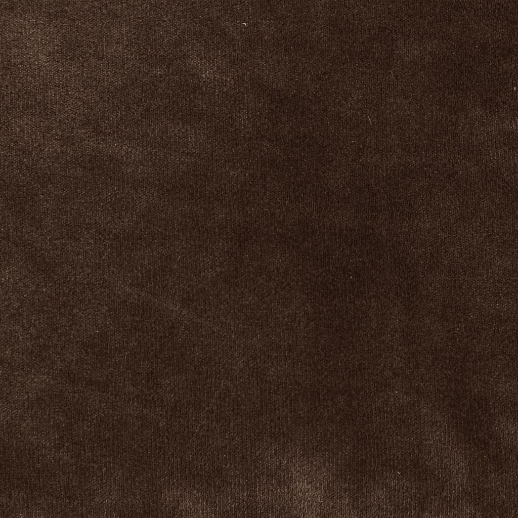 Fekete-barna plüss és műbőr kutyaágy 69 x 59 x 19 cm 