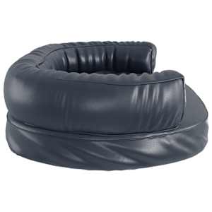 Ergonomický molitanový pelíšek pro psy modrý 88x65cm umělá kůže - obrázek 5