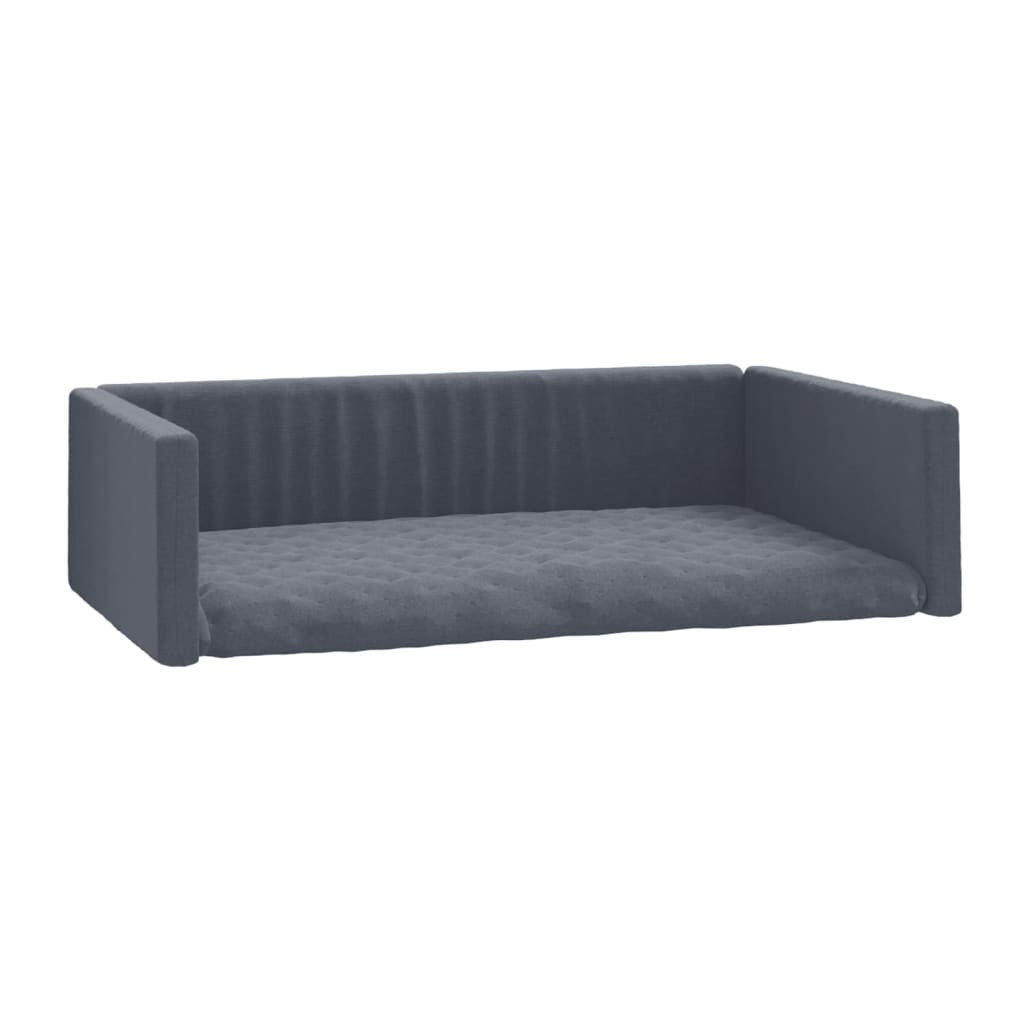 vidaXL Autohondenmand linnen-look 70x45 cm grijs