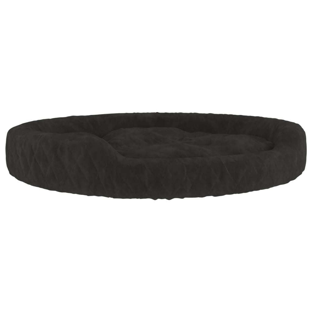 vidaXL Hondenmand 70x55x23 cm pluche zwart