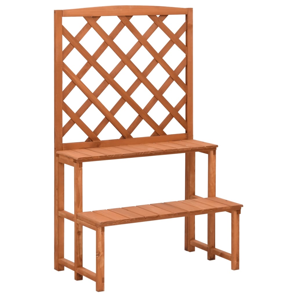 Photos - Plant Stand VidaXL  with Trellis 70x42x115 cm Solid Fir Wood 