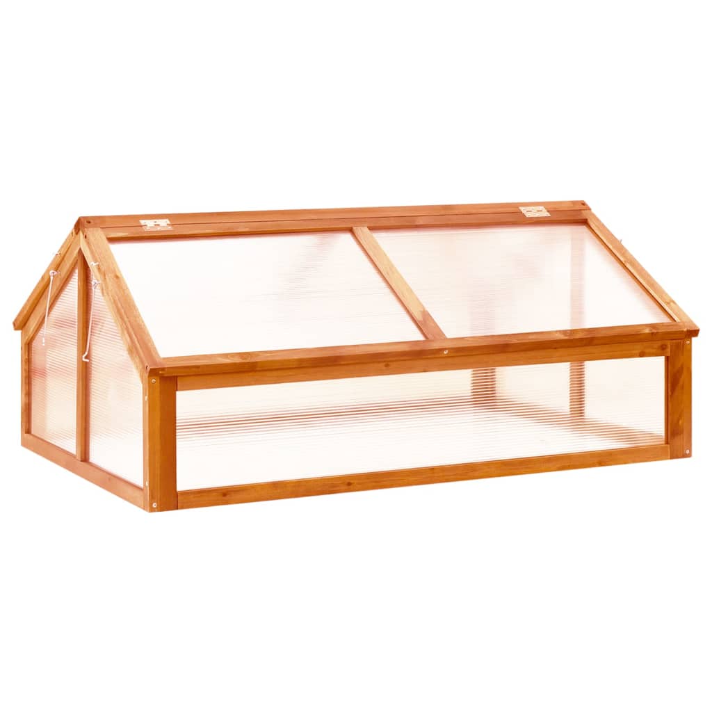 

vidaXL Greenhouse Brown 44.8"x31.4"x19.6" Firwood