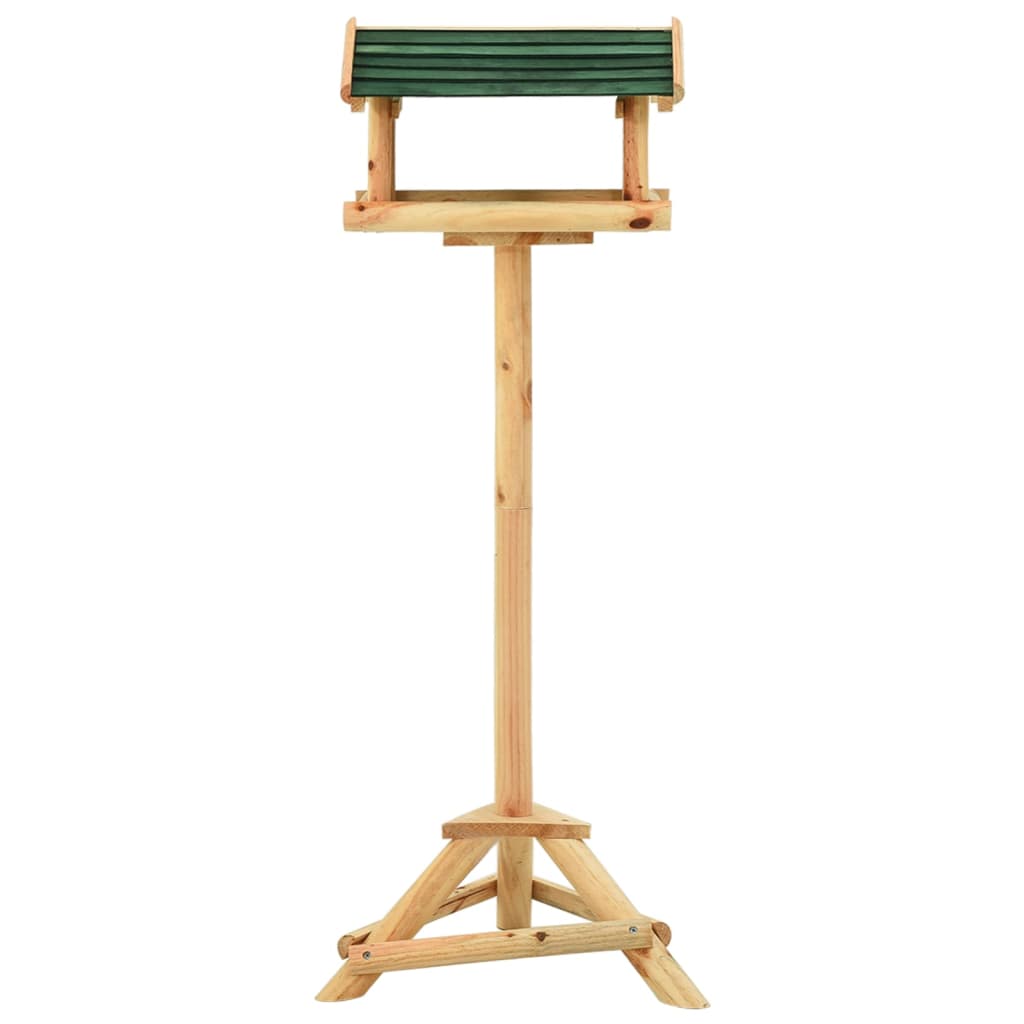 

vidaXL Vogelvoeder met standaard 37x28x100 cm massief vurenhout