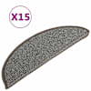 vidaXL trepimatid 15 tk 56 x 17 x 3 cm hallid poolringikujulised
