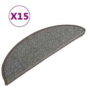 vidaXL trepimatid 15 tk 56 x 17 x 3 cm hallid poolringikujulised