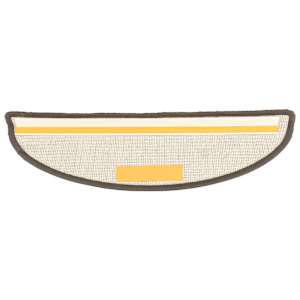 Schodové rohože 15 ks 56 x 17 x 3 cm šedé, půlkulaté - obrázek 6